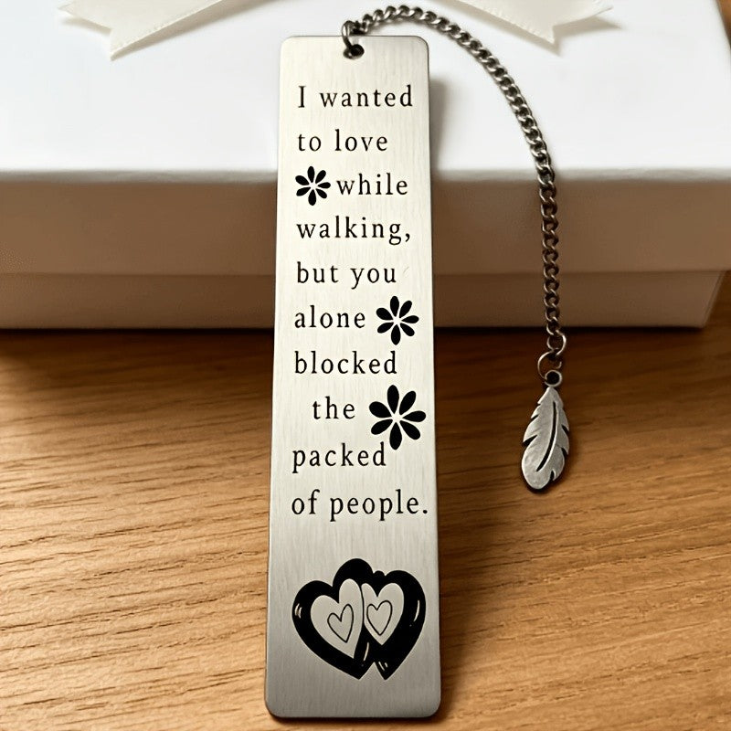 Engraved Heart Bookmark