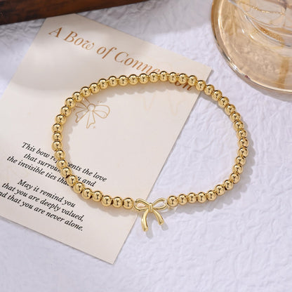 Connection Bow Bead Bracelet