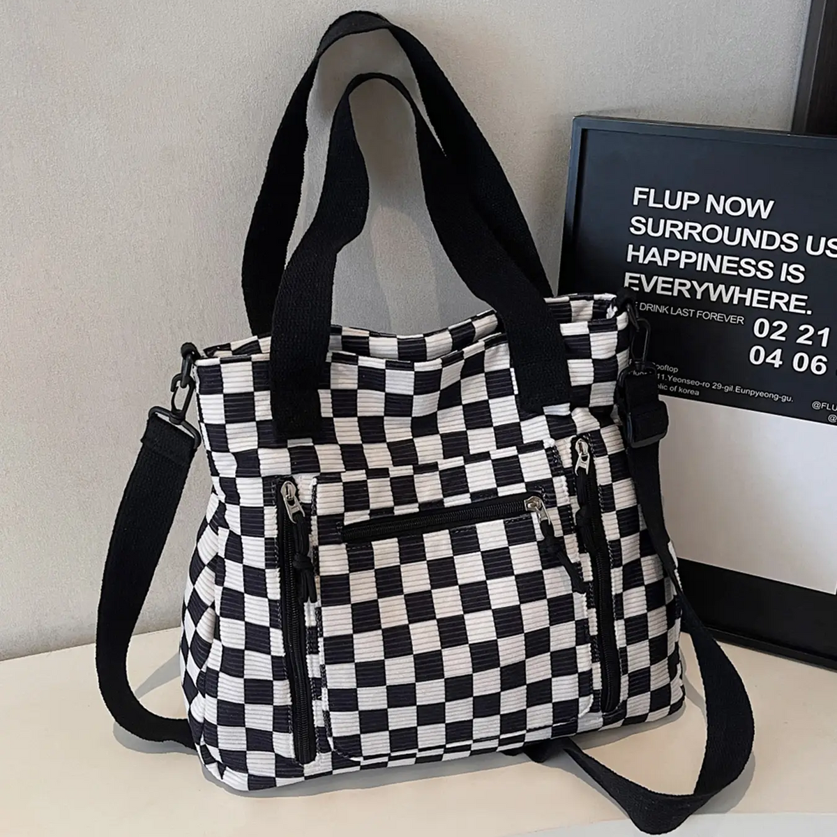 Casual Plaid Bag