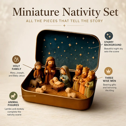 Pocket Size Nativity Scene Set