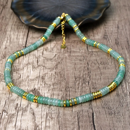 Natural Stone Beaded Necklace