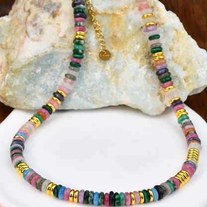 Natural Stone Beaded Necklace