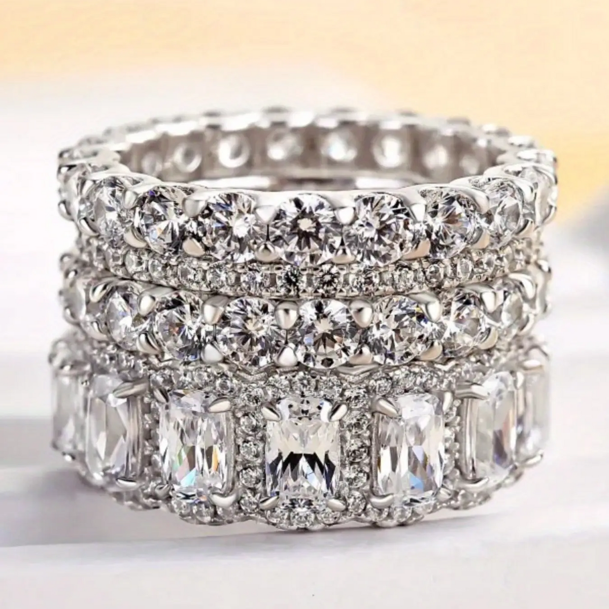 4pc Exquisite Band Rings
