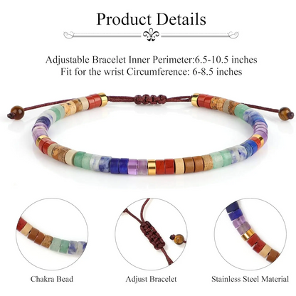 7 Chakra Beaded Bracelet