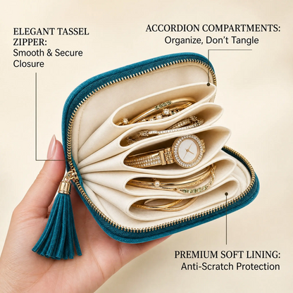 6 Layer Travel Jewelry Bag
