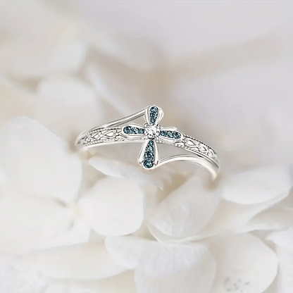 Cross Flower Ring