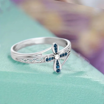 Cross Flower Ring