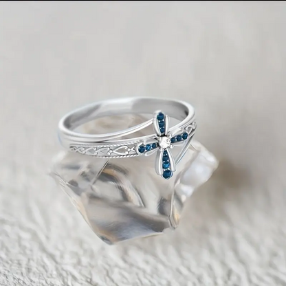 Cross Flower Ring