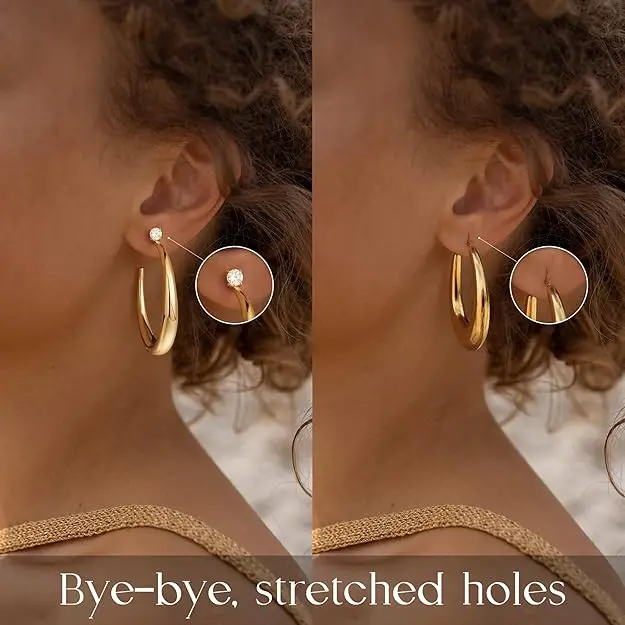 Chunky Hoop Earrings