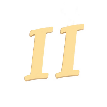 Initial Stud Earrings