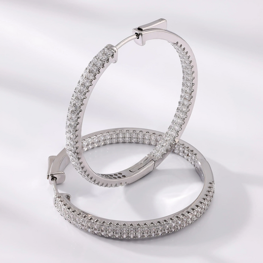 Inside Out Zirconia Earrings
