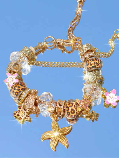Cherry Blossom Charm Bracelet