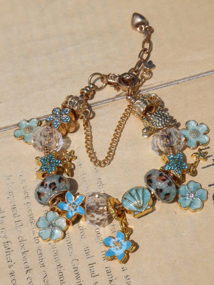 Cherry Blossom Charm Bracelet