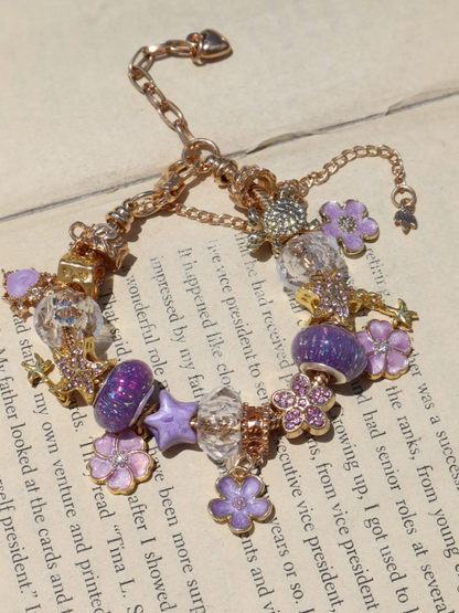 Cherry Blossom Charm Bracelet
