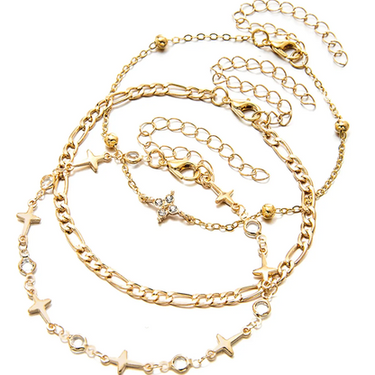 Three Layer Starlight Anklet