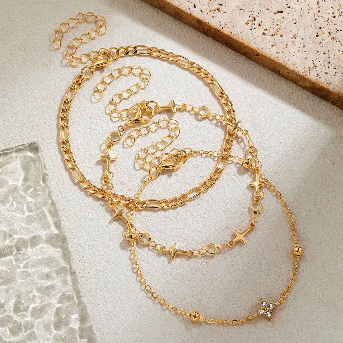 Three Layer Starlight Anklet