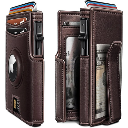 Slim Magnetic Flip Card Holder