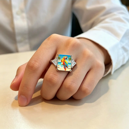 Macaw Statement Ring