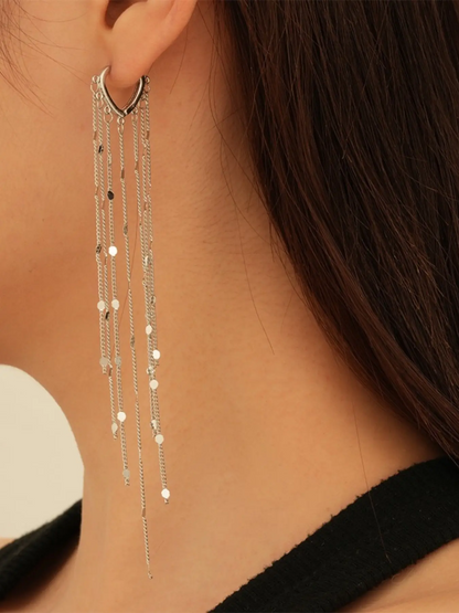 Long Tassel Threader Earrings