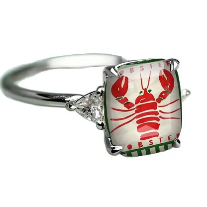 Red Lobster Statement Ring