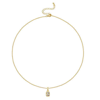 Cross Birthstone Necklace