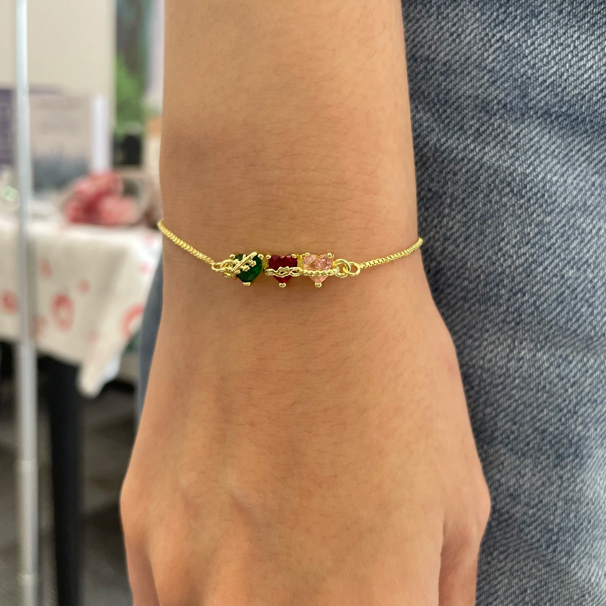 Three Sacred Hearts Bracelet