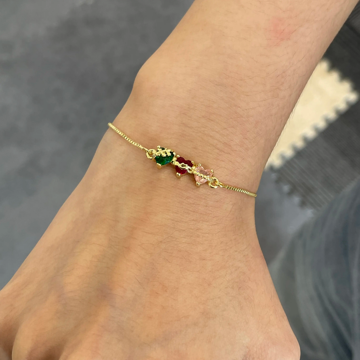 Three Sacred Hearts Bracelet