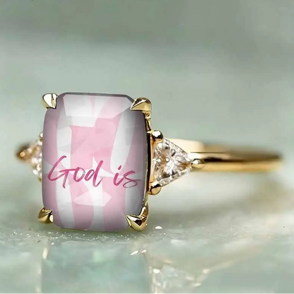 God Is Good Statement Ring