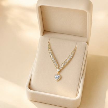 Sparkly Heart Necklace