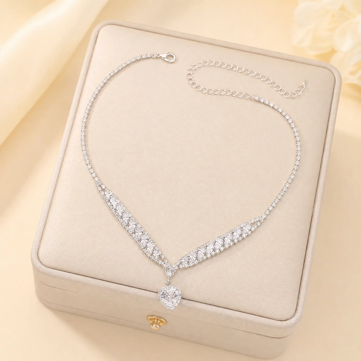 Sparkly Heart Necklace