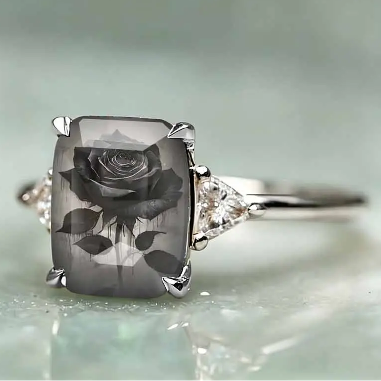 Black Rose Statement Ring