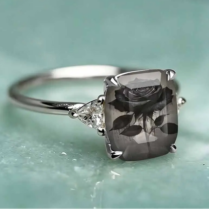 Black Rose Statement Ring
