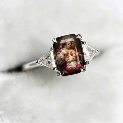Jesus Sacred Heart Statement Ring
