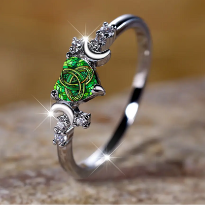 Celtic Trinity Knot Heart Ring