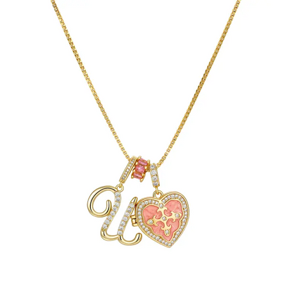 Fleur De Lis Initial Necklace
