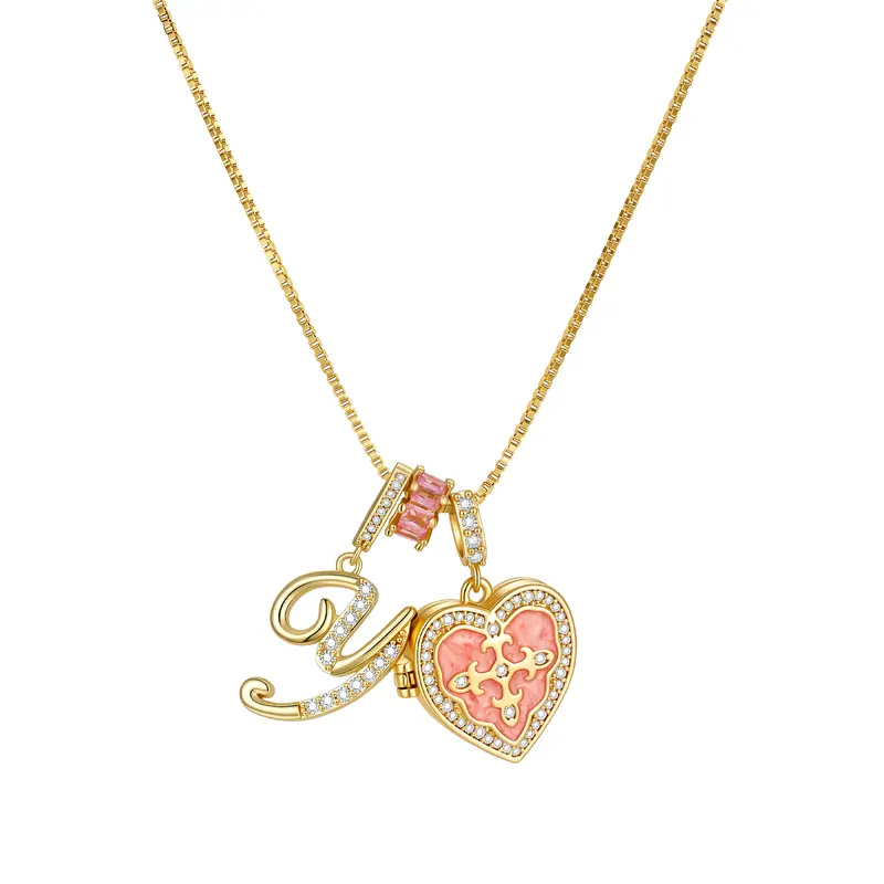 Fleur De Lis Initial Necklace
